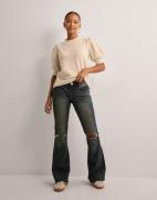 True Religion - Blå - Joey Low Rise FLARE_ Flap