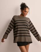 OBJECT - Rutete/Stripete - Objester Ls Knit Top Noos