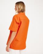 JJXX - Oransje - Jxliva Oversized Ss Shirt Wvn