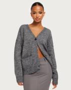 OBJECT - Grå - Objminna L/S Knit Cardigan Noos