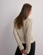 OBJECT - Beige - Objcharlie L/S Knit Pullover Noos