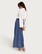 Pieces - Blå - Pcamilda Hw Long Skirt D2D