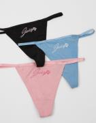 Juicy Couture - Multi/Mønstrete - Aloha Juicy Thong 3 Pack