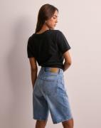 Only - Blå - Onlsonny Hw Wide Dnm Shorts NAS843