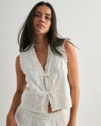 Pieces - Hvit - Pctalia Sl Tie Top Wvn