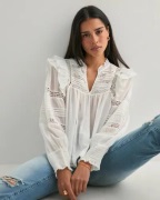 Neo Noir - Hvit - Mauri S Voile Blouse