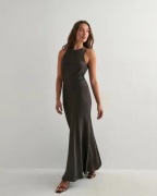 Neo Noir - Brun - Celinie Heavy Sateen Dress