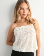 Nelly - Hvit - Lace Balloon Singlet