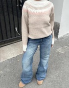 Nelly - Beige - Jacquard Knit Sweater