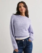 Nelly - Lilla - Fuzzy Knit Sweater