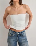 Nelly - Hvit - Built In Bra Tube Top