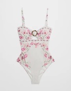 Malina - Rosa - Mandy Bamboo-ring Bandeau Swim