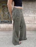 Nelly - Grønn - Relaxed Cargo Pants