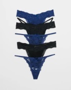 Hunkemöller - Blå - Fashion Ulv-String 5-Pack