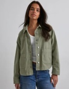 Vero Moda - Grønn - Vmjamie Ls Denim Shacket Mix Ga Noo