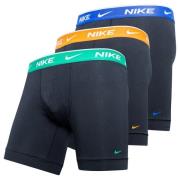 Nike Boxer 3-PK - Sort/Blå/Bright Mandarin/Grønn