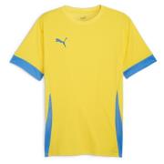 PUMA Trenings T-Skjorte teamGOAL - Gul/Electric Blue Lemonade