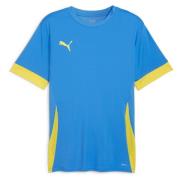 PUMA Trenings T-Skjorte teamGOAL - Electric Blue Lemonade/Gul