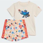 Adidas Original Floral Short Tee Set