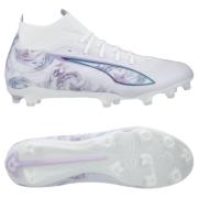 PUMA Ultra 5 Match + FG/AG Brilliance - Hvit/Sort/Spring Lavender Dame...