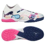 PUMA Future 7 Match TT Volume Up - Hvit/Blå/Poison Pink/Fizzy Melon/Bl...