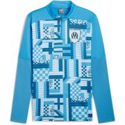 - Marseille Treningsskjorte Pre Match 1/4 glidelås - Blue Azur/Ocean T...