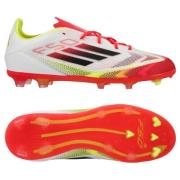 adidas F50 Elite FG Pure Victory - Hvit/Sort/Gul Barn