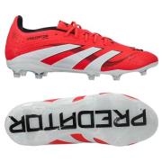 adidas Predator Elite FG Pure Victory - Lucid Red/Hvit/Sort Barn