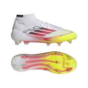 adidas F50 Elite Mid FG Pure Victory - Hvit/Lucid Red/Gul Dame