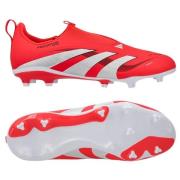 adidas Predator League Laceless FG/AG Pure Victory - Lucid Red/Hvit/So...