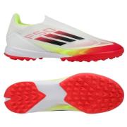 adidas F50 League Laceless TF Pure Victory - Hvit/Sort/Gul