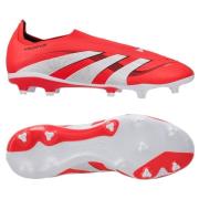 adidas Predator League Laceless FG/AG Pure Victory - Lucid Red/Hvit/So...