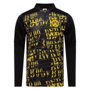Dortmund Treningsskjorte Pre Match 1/4 glidelås - PUMA Svart/Raskere g...