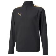 PUMA teamLIGA 1/4 glidelås Top - PUMA Svart/PUMA Gold - Barn