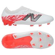 New Balance Furon V8 Team FG Flash Point - Hvit/rød/Sølv Barn