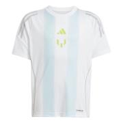adidas Trenings T-Skjorte Messi La Vida Rapida - Hvit/Nesten blå Barn