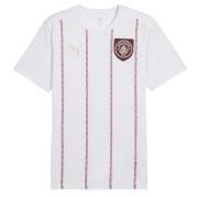 Manchester City Trenings T-Skjorte Pre Match - PUMA White/Mørk jaspis ...