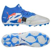 PUMA Future 8 Ultimate MG Forever - Hvit/Ultra Blue/Grå/Sort/Glowing R...