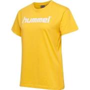 Hummel Go Cotton Logo T-Skjorte - Gul Dame