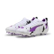 PUMA Ultra 5 Match FG/AG Forever - Hvit/Pure Magenta/Grå/Sort Barn LIM...