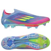 adidas F50 + Laceless FG Celestial Victory - Blå fusjon/Lucid Sitron/L...