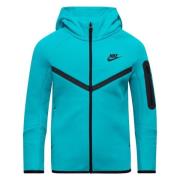 Nike Hettegenser NSW Tech Fleece FZ 24 - Turkis/Svart/Svart Barn