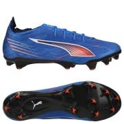 PUMA Ultra 6 Carbon FG Untamed - Ultra Blue/PUMA White/Glødende rød Kv...