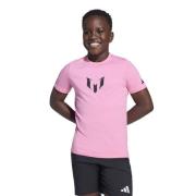 adidas T-skjorte Messi Graphic - Rosa Barn