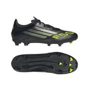 adidas F50 League FG/AG Electric Stealth - Svart/Metall/Lucid Sitron