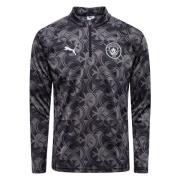 Manchester City Treningsskjorte Pre Match 1/4 glidelås - PUMA Svart/Mø...