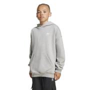 adidas Originals Hettegenser Fleece Loose Fit - Grå/Hvit Barn
