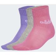 adidas Ankelsokker Linear Lav 5-Pakk - Rosa/Fiolett/Grå
