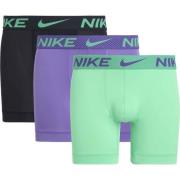 Nike Boxer 3-Pakke - Green Shock/Wild Violet/Svart