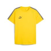 PUMA T-skjorte teamKING - Raskere gul/PUMA Svart Barn